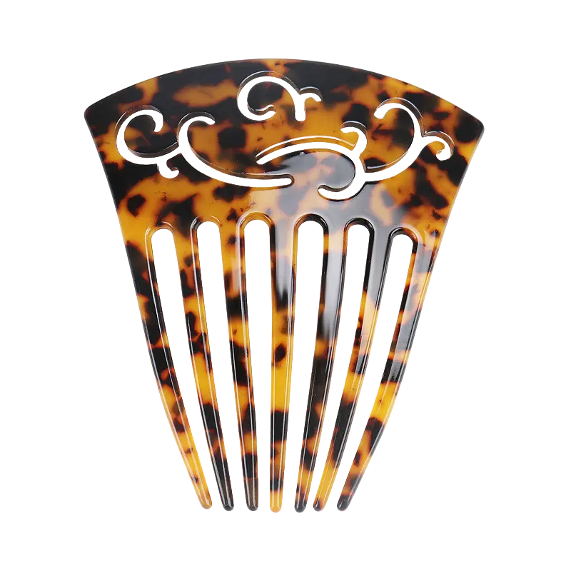 decorative tortoiseshell hair comb for elegant updos
